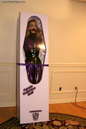 latex doll bondage - I gave sissy to my boyfriend as a present! He was thrilled and plays with