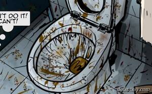 Nasty Slave Porn - Slave made to clean a nasty toilet. - BDSM Art Collection - Pic 3
