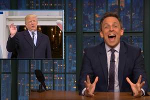 Atko Ed Powers Porn - seth meyers late night donald trump easter idiot