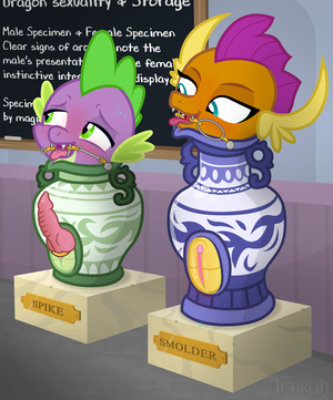 Forced Pony Transformation Porn - 2343349 - explicit, semi-grimdark, artist:icaron, smolder, spike, dragon,  g4, acrotomophilia, amputee, blushing, body modification, bondage, cartoon  physics, classroom, cockring, display, dragon dick, dragoness, encasement,  female, foalcon, gag ...