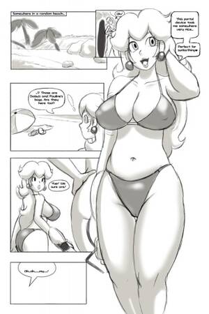 mario porn nude beach - Peach's Beach Adventure - HentaiEra