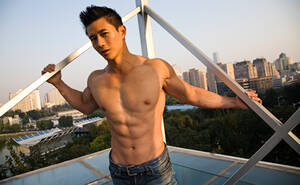 Asian American Porn Casting - Jack Smith grabs hold of Asian-American gay porn entrepreneur, fitness  model and sex icon Peter Le â€“ and has to be pried off himâ€¦