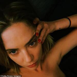 Ashley Benson Porn Bondage - Ashley Benson smolders in topless selfies while 'bored in the house' |  Daily Mail Online