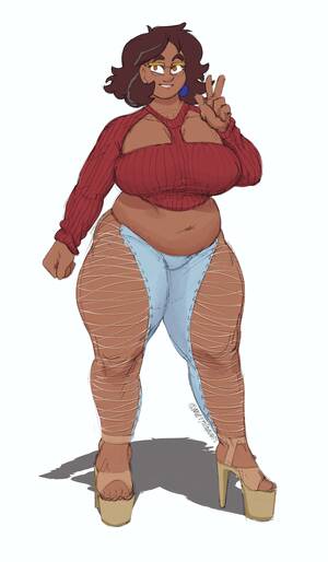 chubby ebony art - Rule 34 - 1girls brown hair camila noceda chubby chubby female clothed  clothing dark-skinned female dark skin disney disney channel fat female  only glasses high heels latina mature female milf mother muffynbunarts