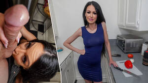 dark haired mom - Dark-haired mom sucks Chad's cock and licks his balls before getting laid |  AREA51.PORN