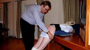 femdom otk spanking pee pants - Over the knee femdom spanking, spanked by her front of friends ...