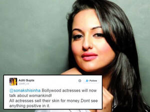 Bollywood Sonakshi Sinha Porn Videos - Sonakshi Sinha shuts down guy who wanted to see her in a bikini