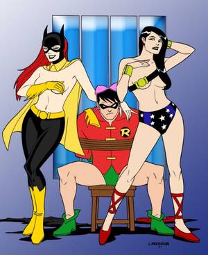 Batman And Wonder Woman And Batgirl Porn - Batgirl x Wonder Girl Dominate Robin ~ DC Femdom â€“ Rule 34 Femdom Club
