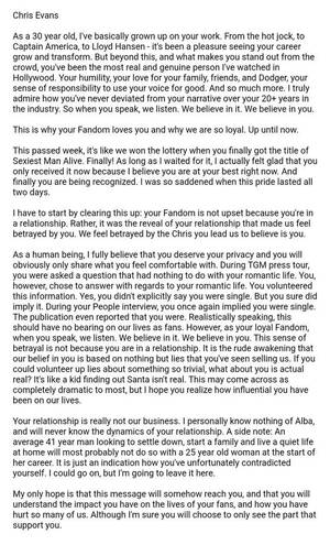 Chris Evans Being Fucked - Apparently Chris Evans lied to her : r/Nicegirls