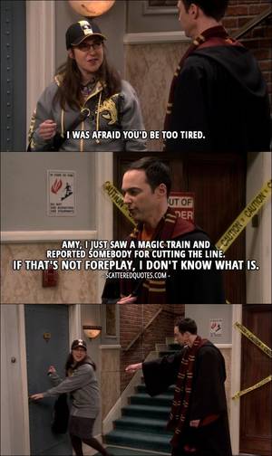Big Bang Theory Sheldon And Amy Porn - 15 Best The Big Bang Theory Quotes from 'The Birthday Synchronicity' (10x11