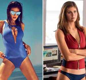 Alex Daddario Porn - Baywatch star Alexandra Daddario poses in daring blue swimsuit â€“ The Sun |  The Sun