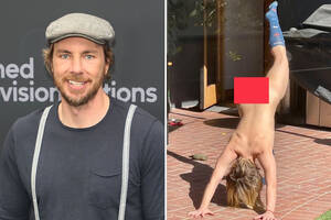 Kristen Bell Porn Captions - Dax Shepard posts NUDE pic of 'hard and soft' Kristen Bell & calls her  'uber talented' as she attempts naked handstand | The US Sun