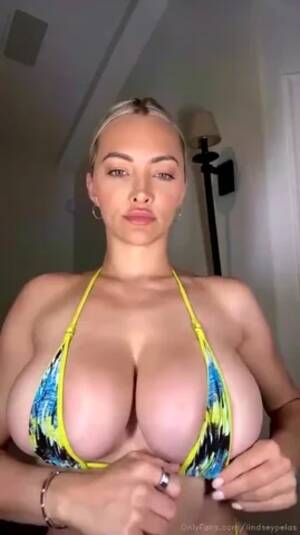 Monster Tits Bikini - Lindsey Pelas Huge Tits Bouncy Bikini Porn Video