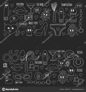 black temptation sex - Doodle humorous sextoys for sex shop, internet shop Dildo, sex. love,  passion, temptation, video, porn, humorous sex shop toys Hand drawn pattern  â€” Vector ...