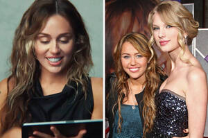 Myly Cris Selena Gomez Lesbian Porn - Miley Cyrus Explains Old Photo With Taylor Swift, Demi Lovato