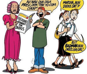 Jamaican Cartoon Porn - ... towards alleged criminal activites noteably that of fugitve Christopher  \