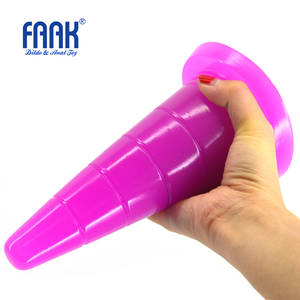 Anal Plug Toy - 6.8cm Big Cone Shape Anal Plug Dildo Woman Adult Masturbate Butt Vagina  Soft Stopper Gay