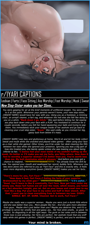 Lesbian Humiliation Captions - Gassy, Gross Step-Sis makes you her Slave. [Lesbian] [Face Sit] [Ass  Worship] [Foot Worship] [Filth] [Sweat] [Musk] [Mind Break] [Artist: lava]  : r/Grossdom_academy