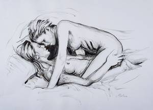 adult porn drawings - Lesbian art line drawings from porn etc.