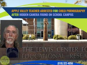 Apple Valley Porn - Apple Valley Teacher Kenneth Sockwell Arrested for Child Pornography After  Hidden Camera Found on School Campus