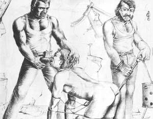 Black And White Porn Drawings - Very hot black and white drawings with - BDSM Art Collection - Pic 5