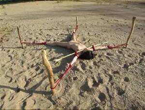 beach girl naked bondage - BoundHub - Beach bondage 2