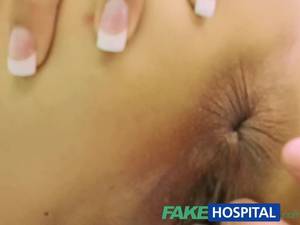 fakehospital creampie - FakeHospital Slim skinny young student cums in for check up gets the  doctors creampie