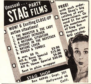 8mm Chicken Porn - Stag films, which required the use of a film projector so the purchase of  same automatically tagged you as a pervert back in those days, ...