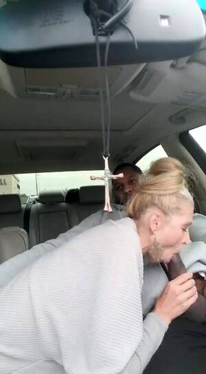 milfs sucking black dick - Striking Blonde Milf Sucks Off A Big Black Cock In The Car Video at Porn Lib