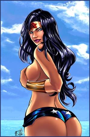 fat naked girl superhero - Wonder Woman Celaoxxx CG by Bomu