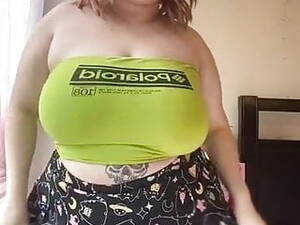 bbw tits in tops - PEACH BBW MASSIVE BOOBS in TUBE TOP | xHamster