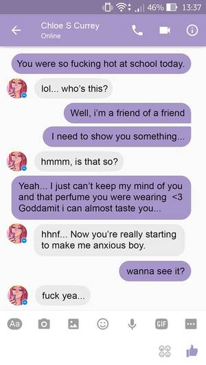 comic text porn - A Chat With Chloe Part 1 - Text Message Porn Comic english 02 - Porn Comic