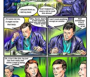 Funny Cartoon Porn Cum - After dinner they shoud have some fun | Erofus - Sex and Porn Comics
