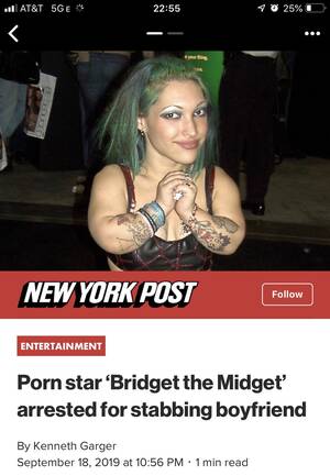 Midget Porn Captions - Porn star stabbed her boyfriend. : r/BrandNewSentence