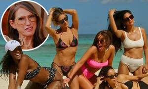 lesbian nude beach girls - RHONY is back with a bang! New cast compare notes on porn, get a lesson in lesbian  sex and bicker | Daily Mail Online