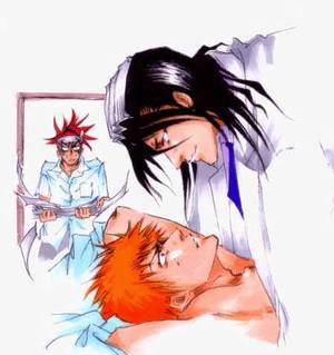 Gay Bleach Porn Kenpachi - Bleach - Byakuya Kuchiki x Ichigo Kurosaki + Renji Abarai