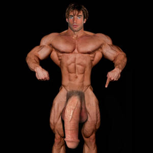 big huge black cock 2 feet - Stupendous Bodybuilder Showing His Massive Two Foot Super Thick Monster Dick !