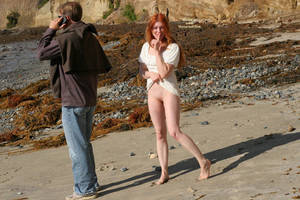 Flashing Shaved Pussy - Standing Redhead Flashing Shaved Pussy - Flashing, Long Hair, Red Hair, Shaved  Pussy