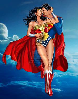 Deviantart Wonder Woman Lynda Carter Porn - Wonder Woman & Superman by Hamlet Roman #LyndaCarter #ChristopherReeve