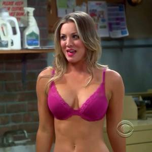 Johnny Galecki And Kaley Cuoco Sex Tape - Penny (Kaley Cuoco) strips down to her bra to seduce sheldon in the hit TV  show Big Bang Theory.