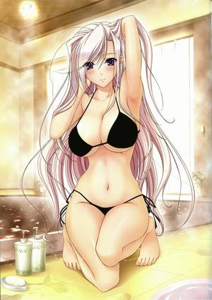 bikini anime cartoons - Princess Lover, Charlotte, (black bikini), by komori kei