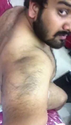 Indian Bear Porn - Indian gay video of a horny and hairy bear showing off his sexy body
