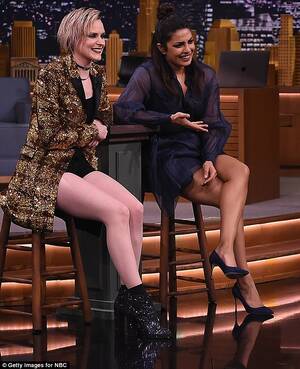 Evan Rachel Wood Sexy Legs Porn - Priyanka Chopra and Evan Rachel Wood flash their hot legs | Daily Mail  Online