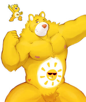 Care Bears Porn - 74663 - safe, artist:kajin-sama, funshine bear (care bears), bear,  fictional species, mammal, anthro, semi-anthro, care bears, care bears:  unlock the magic, 2021, anthrofied, care bear, fluff, fur, male, nipples,  nudity, pubic fluff,
