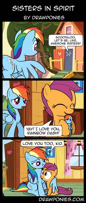Encouragement Porn Comic Fluttershy - Comic: Sisters in Spirit by drawponies.deviantart.com on @deviantART | aww