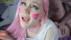 cute pink hair shemale - Beautiful Teen Gamer Tranny with Pink Hair Sucks her Boyfriend's Cock |  xShemale.tv