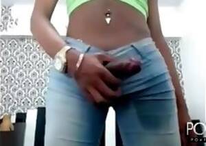 biggest shemale cock sticking out of jeans - Jeans Shemale Porn
