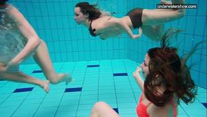 hairy nudists swimming - 