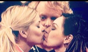 Kelly Brook Lesbian Porn - Kelly Brook reminisces about Holly Willoughby smooch as she Instagrams her  2013 highlights | Daily Mail Online