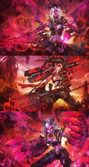 Lol Caitlyn Vi Porn - Demon Cait & Vi / Hunter Jinx. Would be pretty Cool if they Did this